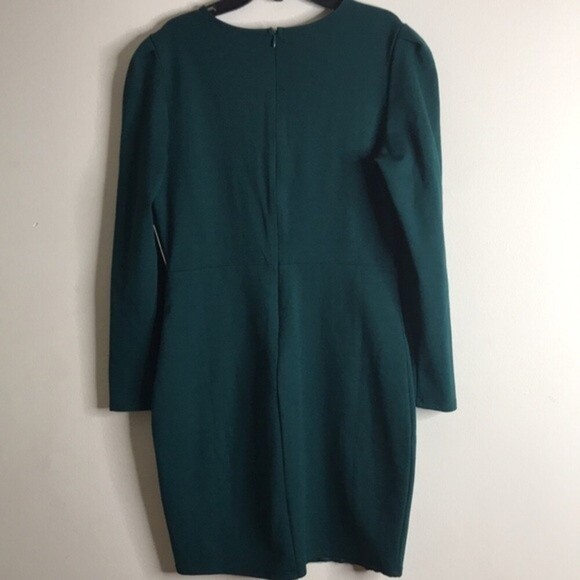Lulus dark emerald green body-con long sleeve dress size large ladies NWT - Picture 7 of 12